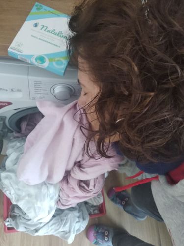 Customer photo review of Eco-Tiras de Detergente 40 lavados Natulim