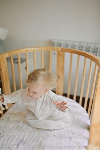 Customer photo review of FRONT OPENING LONG SLEEVE SLEEP SACK