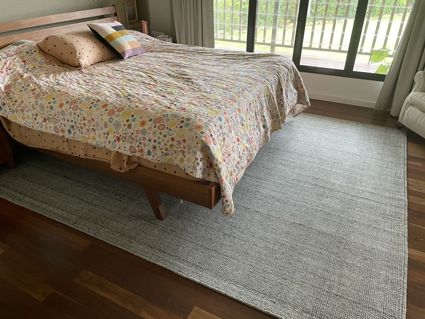 Customer photo review of Pebble Brown Wool Rug
