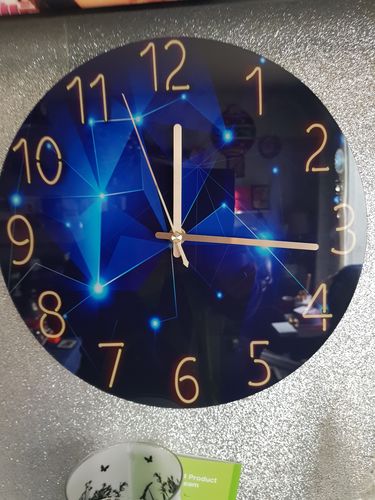 Customer photo review of Modern Visions Geometric Wall Clock