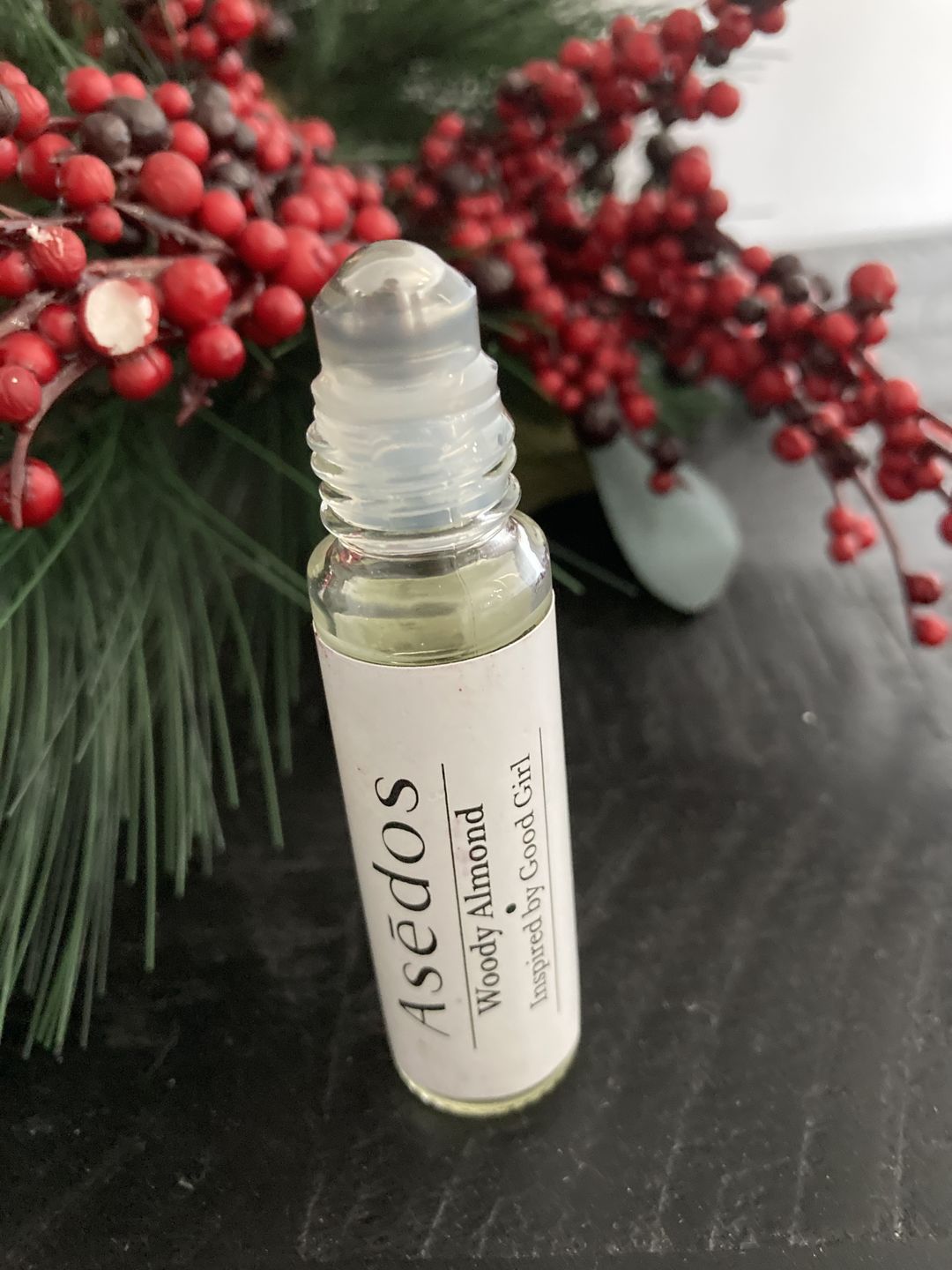 Customer photo review of WOODY ALMOND PERFUME OIL