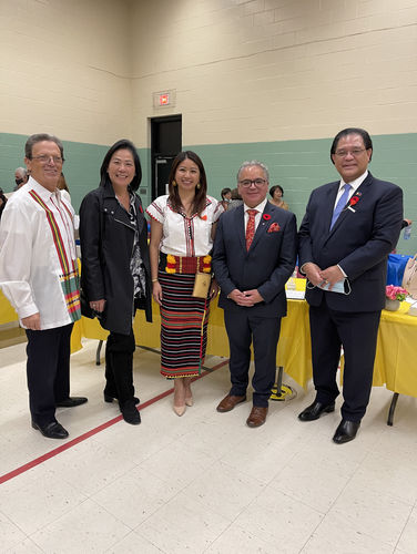 Customer photo review of Lucy Gold Earrings