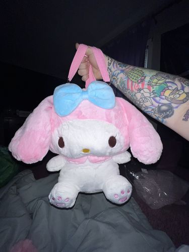 Customer photo review of Kawaii Sweet Devil Plush Backpack Shoulder Bag