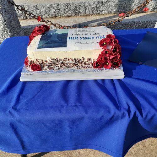 Customer photo review of A4 Rectangle Custom Edible Icing Image