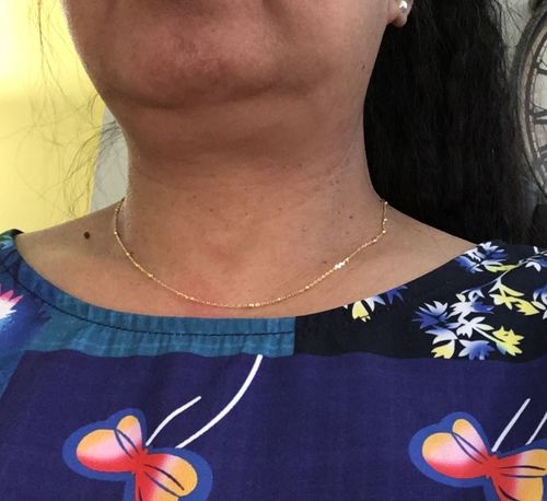 Customer photo review of BAILEY Necklace Gold Vermeil