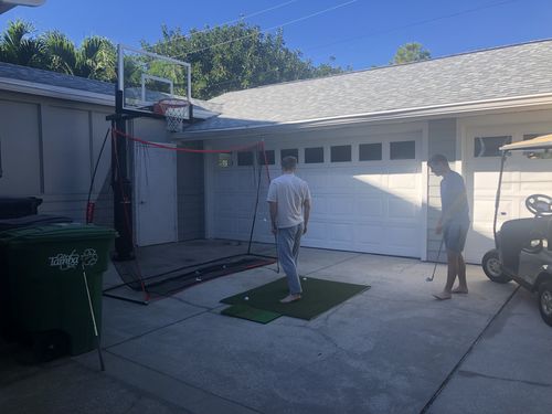 Customer photo review of FairwayHero Golf Mat | Portable Golf Hitting Practice Mat