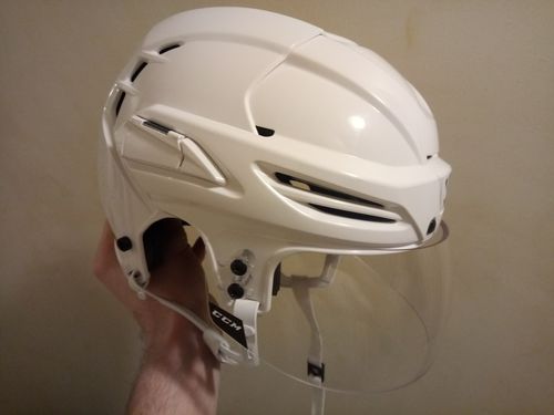 Customer photo review of CCM Revision Straight Certified Visor (w/ Spacer)
