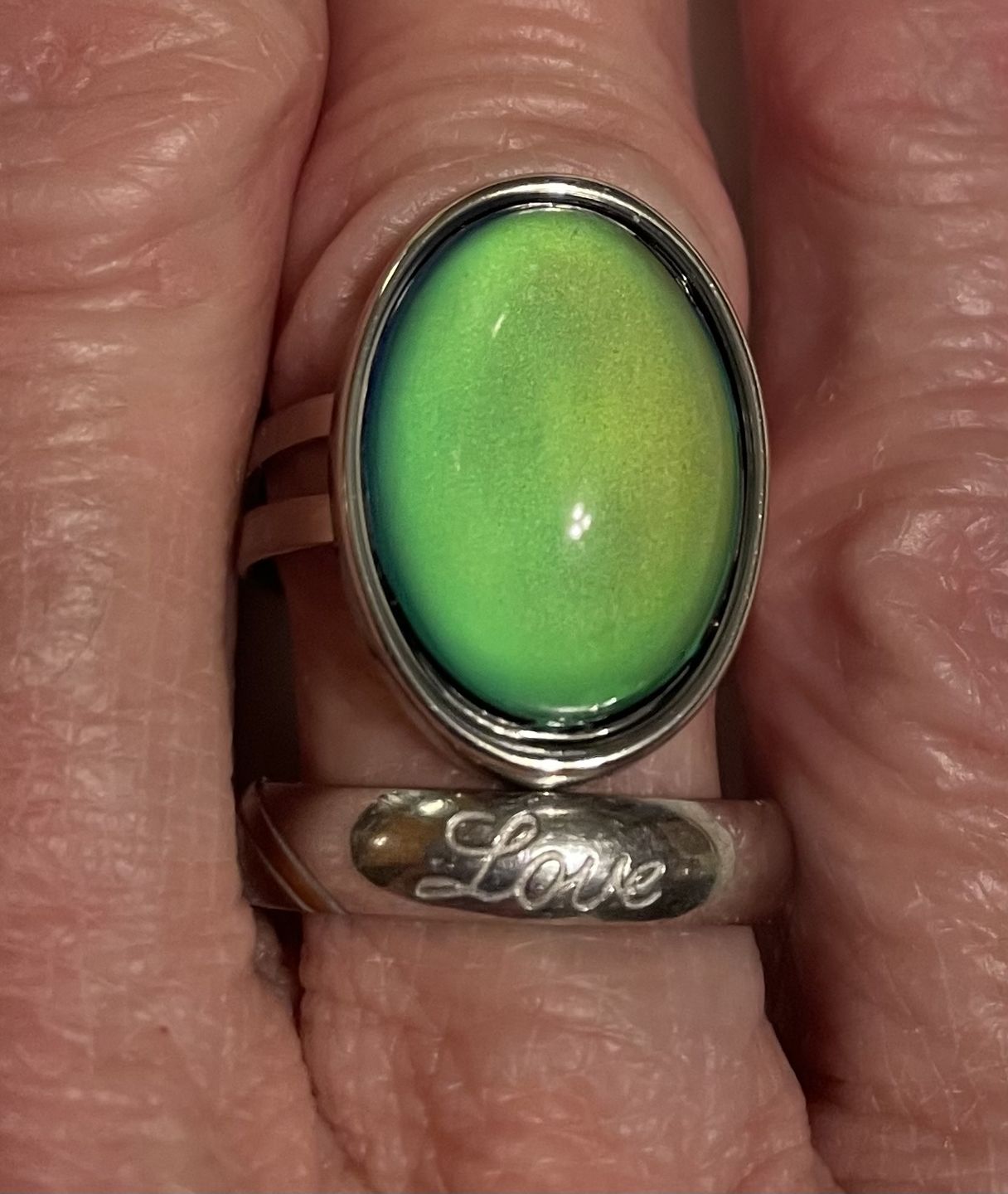 Customer photo review of Oval Mood Ring