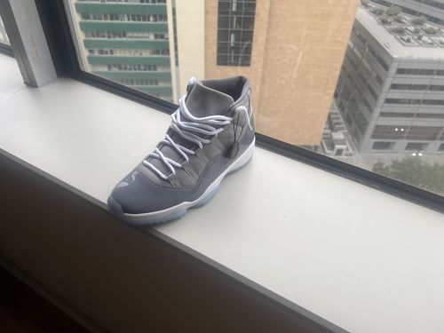Customer photo review of 2021 Air Jordan 11 “Cool Grey” Early Pairs