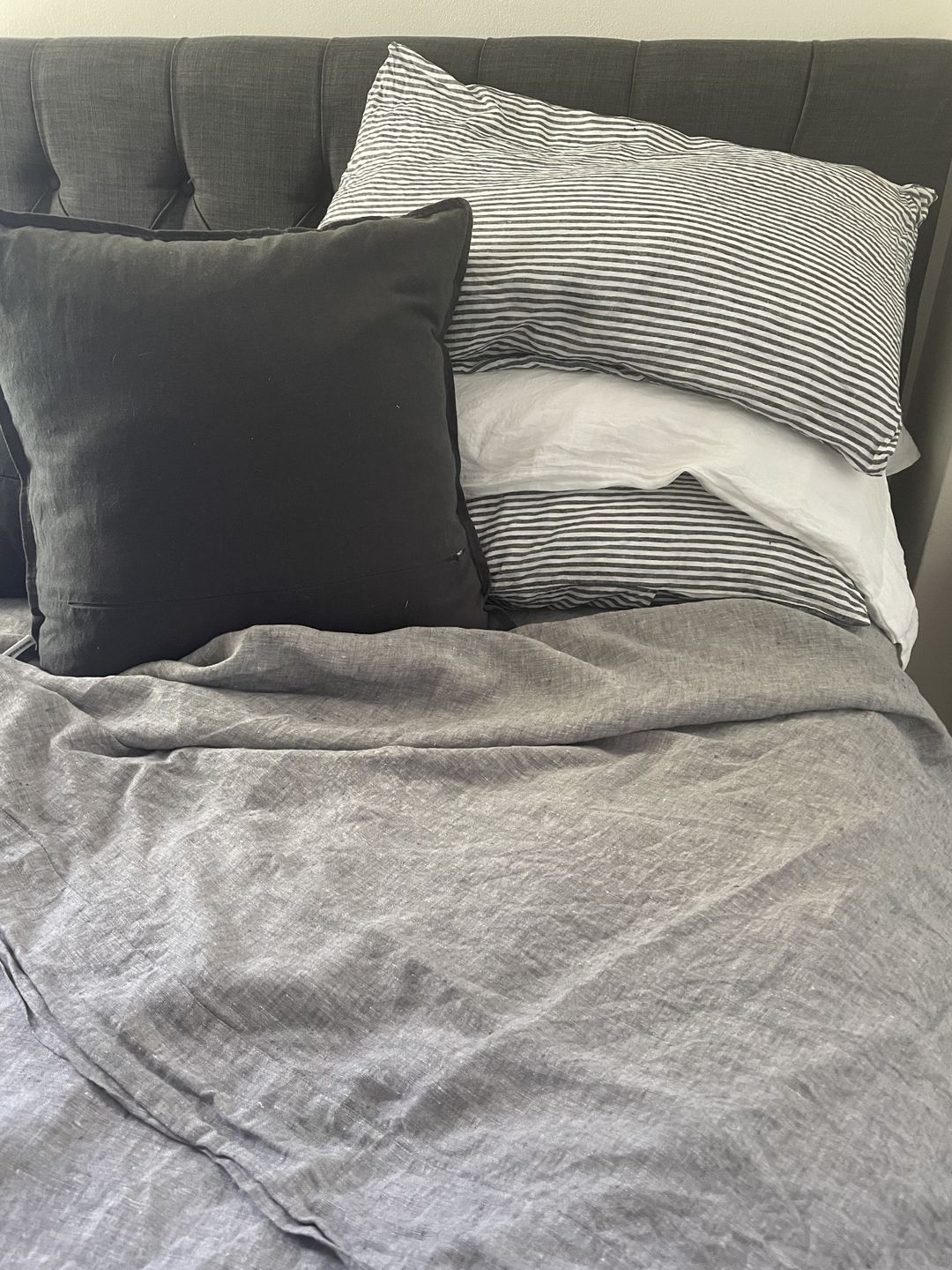 Customer photo review of French Linen Standard Pillowcase