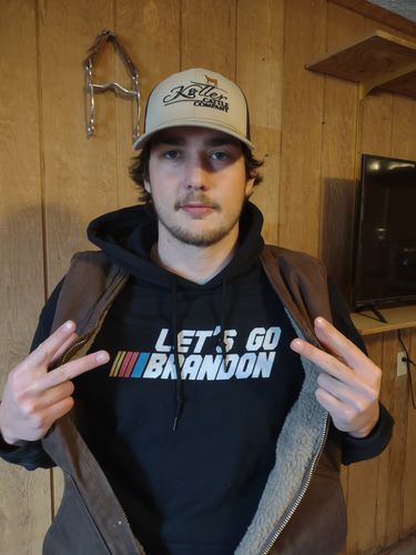 Customer photo review of Let's Go Brandon Hoodie