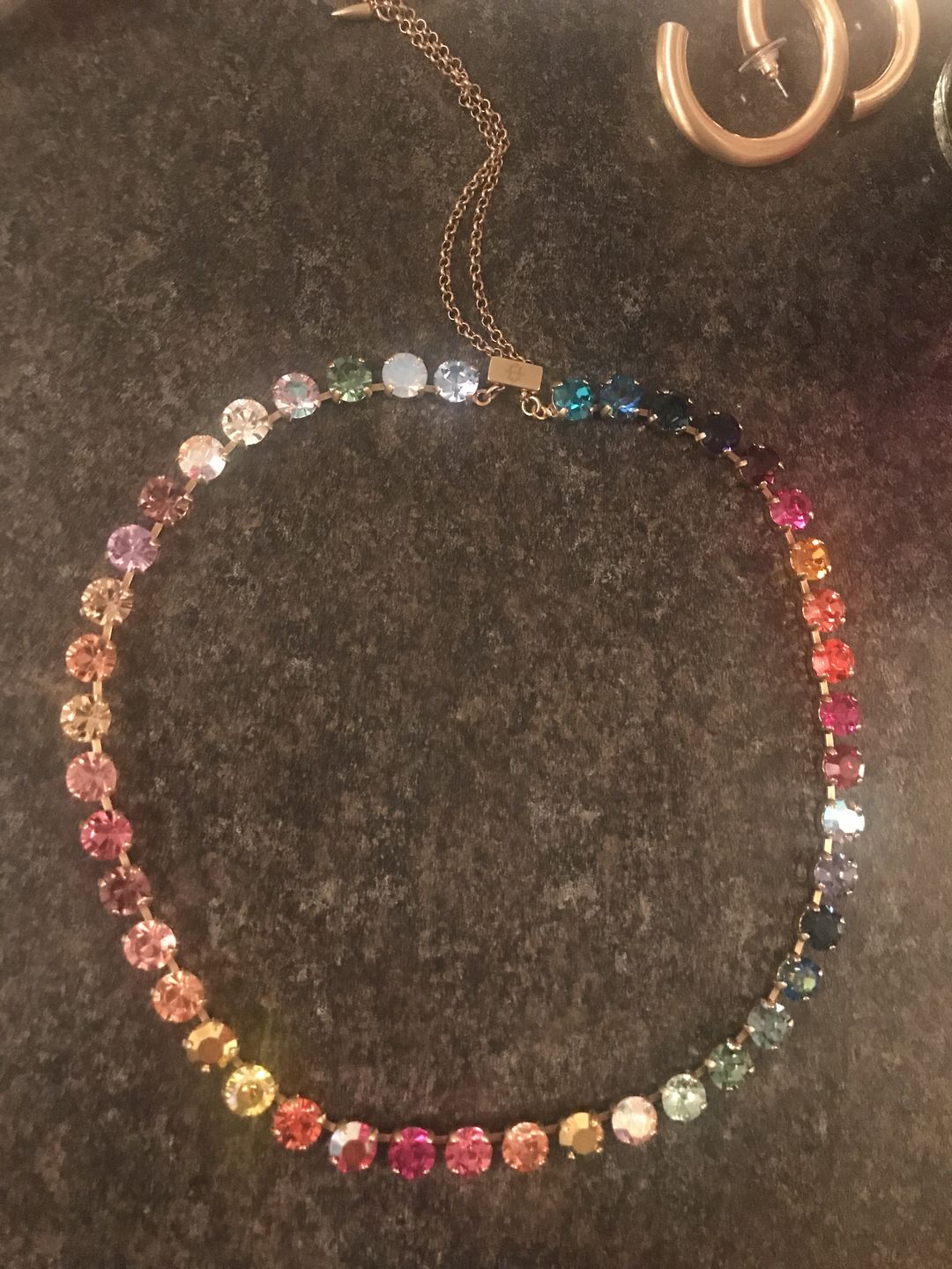 Customer photo review of Arista Slider Necklace in Cosmic Ombré - PRE-ORDER 12.17