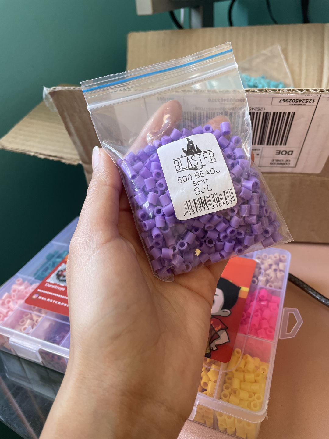 Customer photo review of Bolsa de 500 Beads - MIDI 5mm