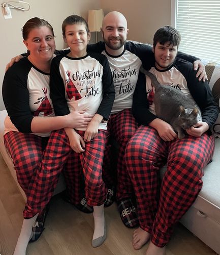 Customer photo review of Christmas Tent Christmas Pajama Set JJF1916