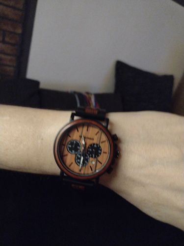 Customer photo review of Wood o'clock - Kastanie