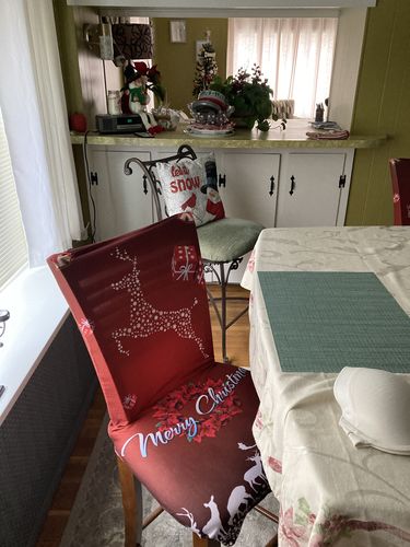 Customer photo review of Cabrexa Chair Slipcovers