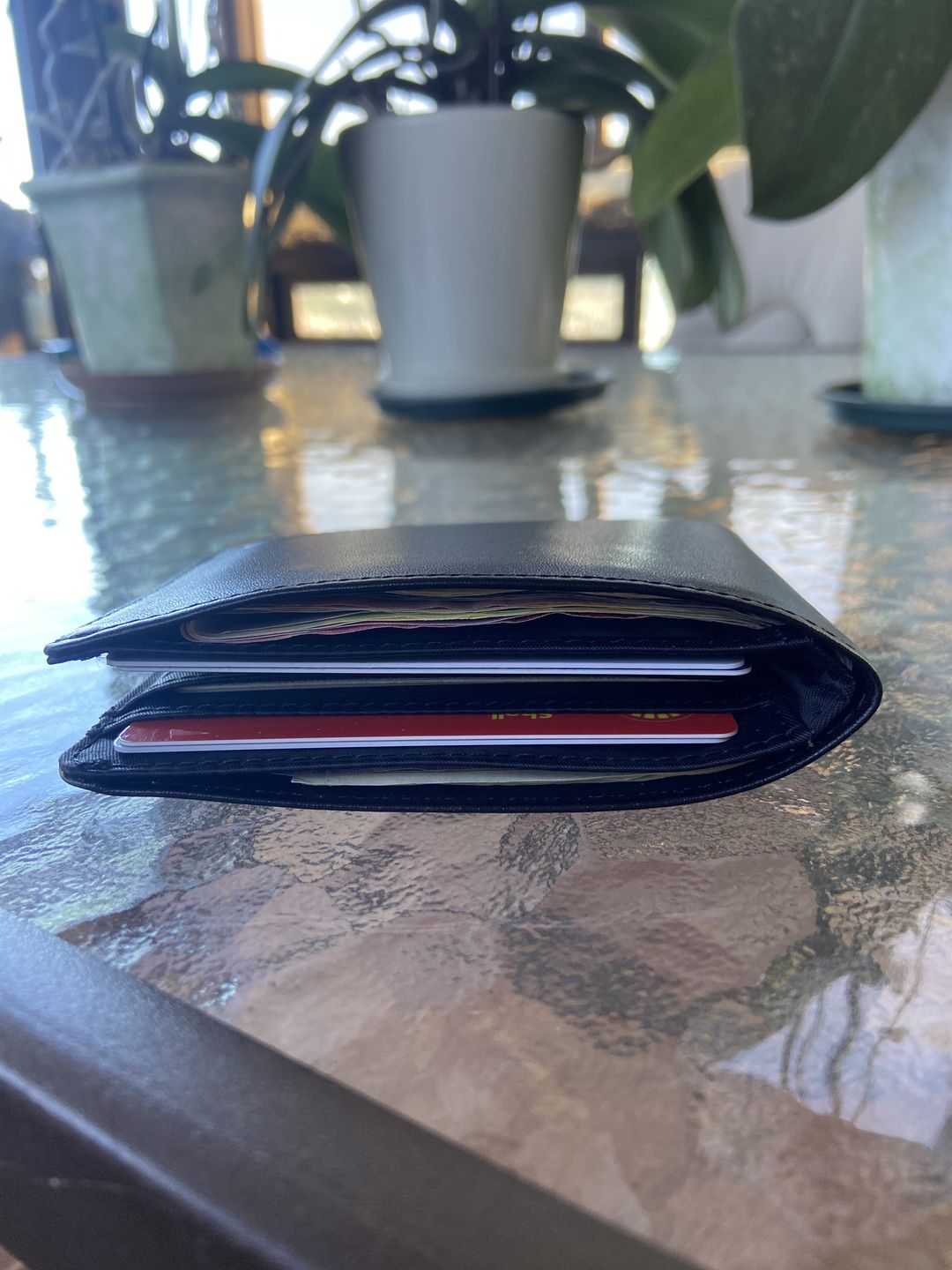 Customer photo review of RFID Blocking Leather Multi Bi-fold Black