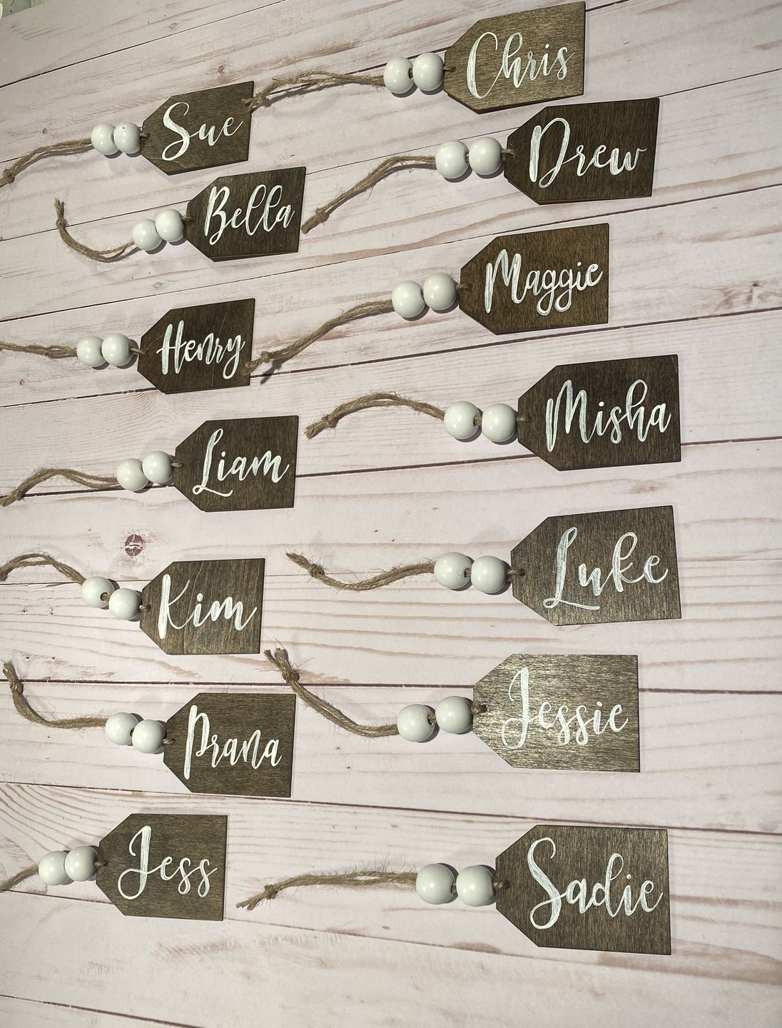 Customer photo review of Unfinished Wooden Price Tag Product Tag Silhoutte - Craft- up to 24" DIY