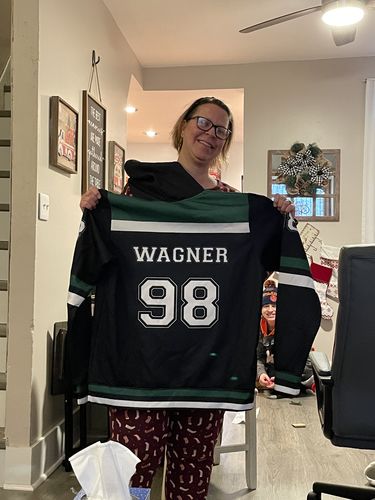 Customer photo review of Personalized Team Hockey Hoodie
