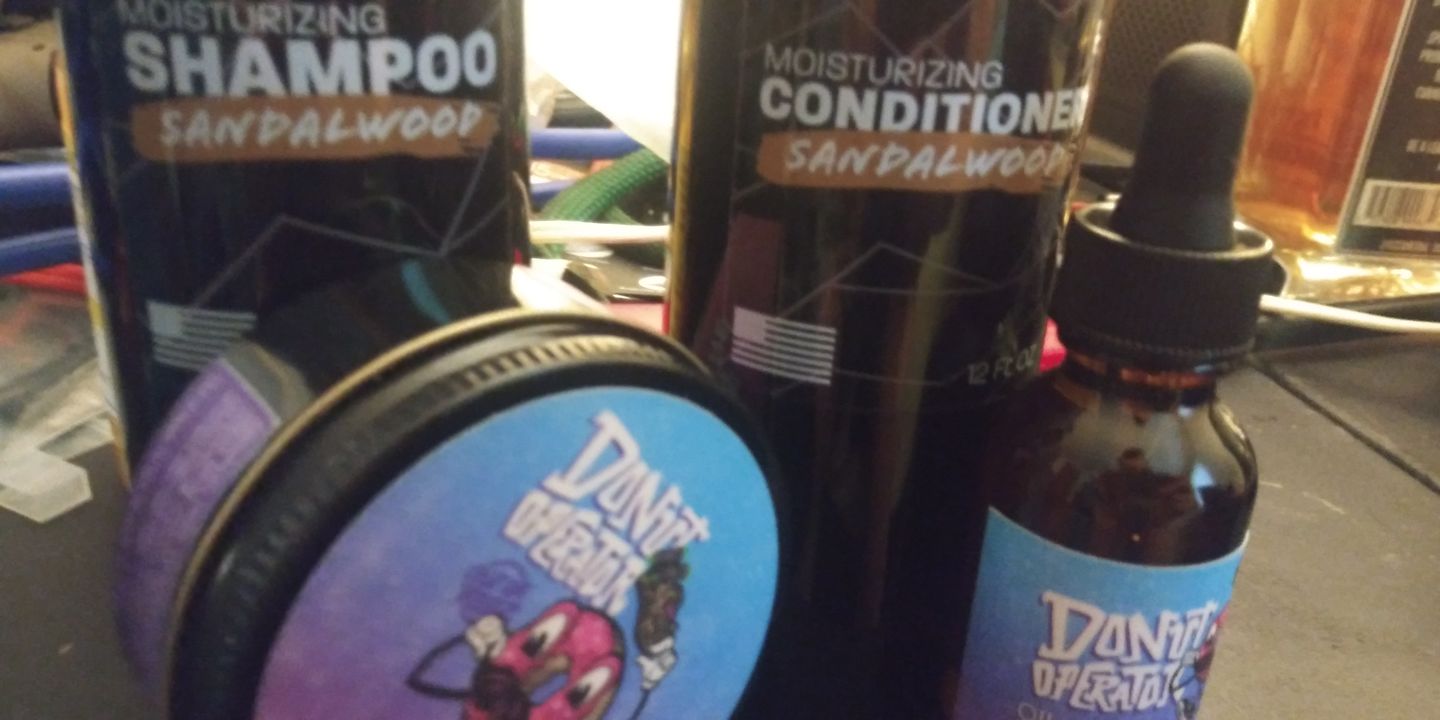 Customer photo review of Donut Operator Mustache & Beard Cream