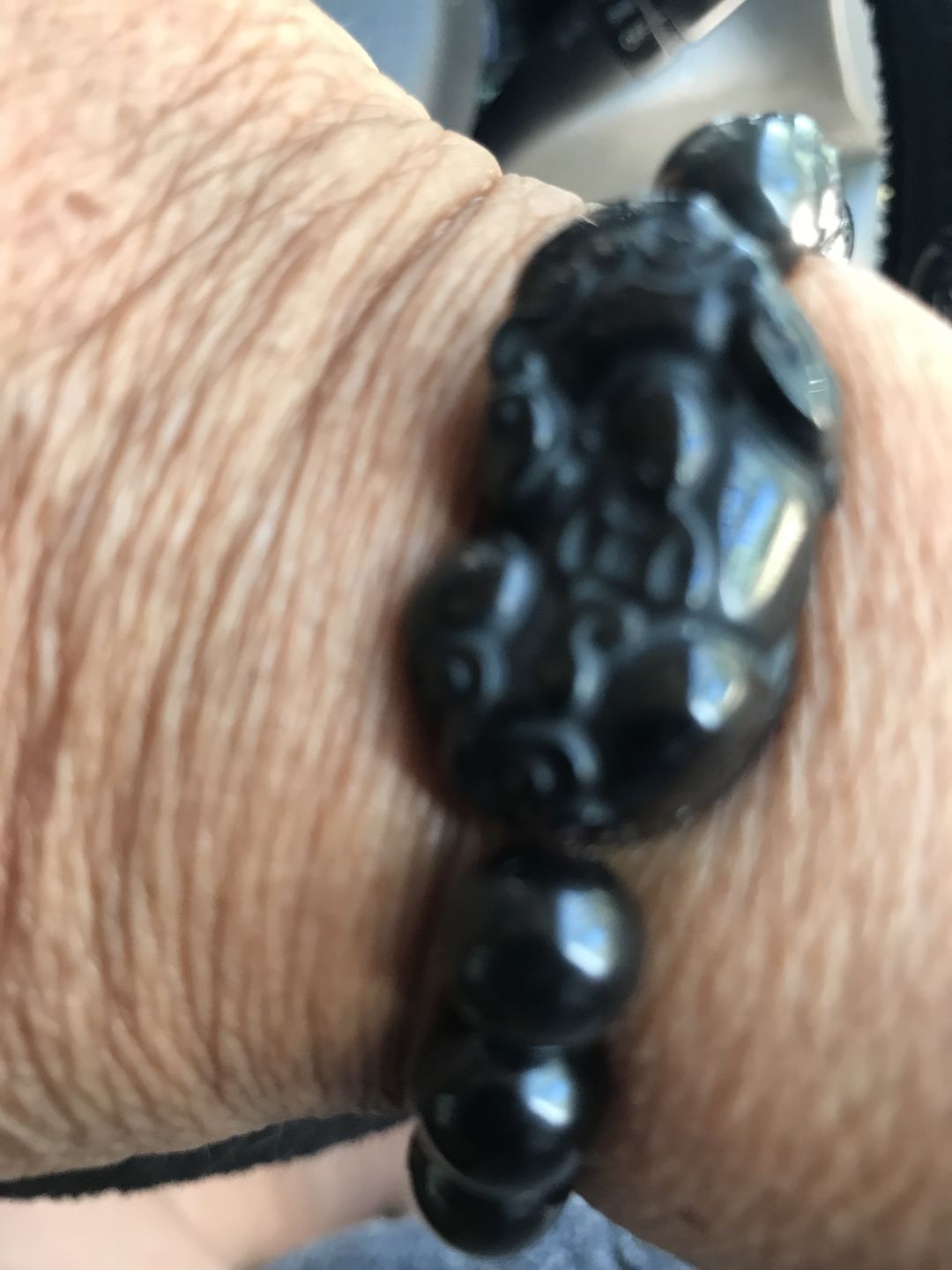 Customer photo review of Pi Yao Obsidian Wealth Bracelet