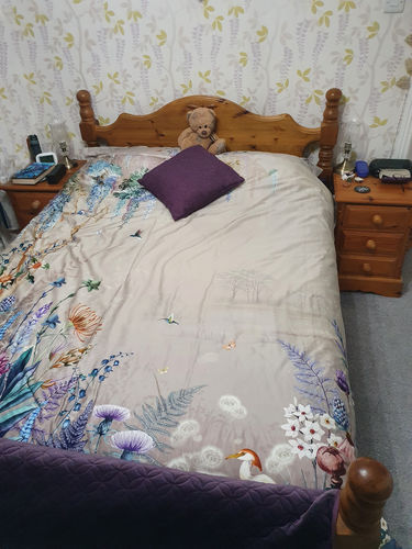Customer photo review of Purple Flowers - Bedding Set