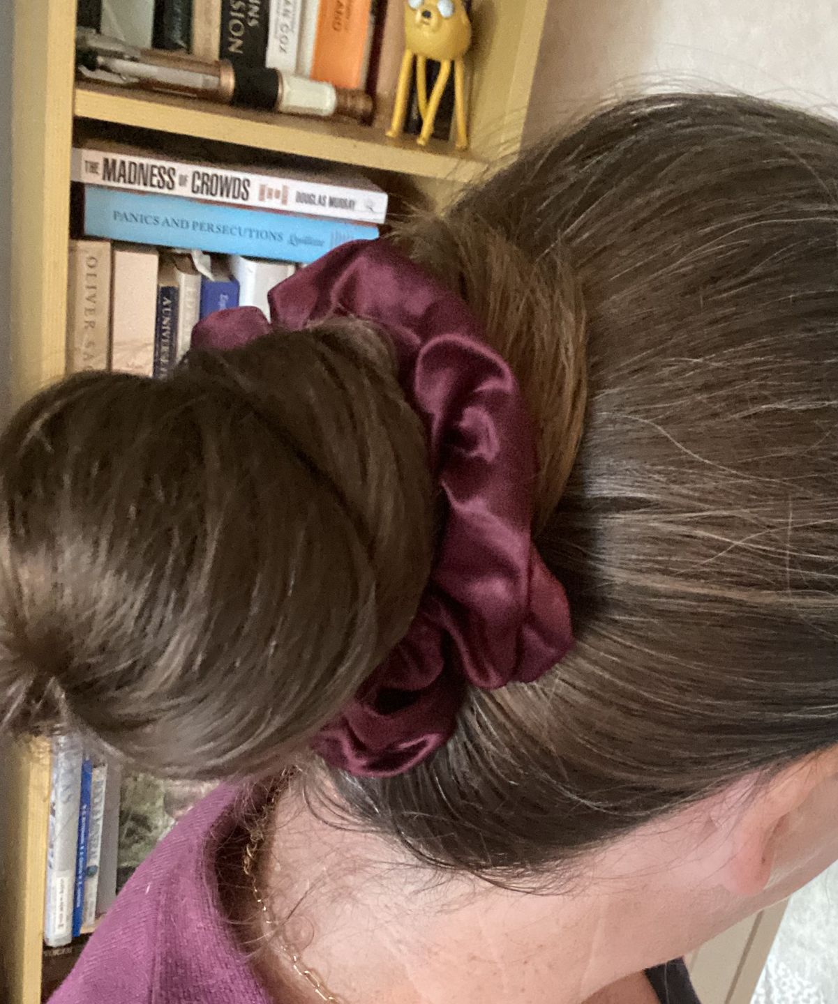 Customer photo review of Silk Scrunchies - Black