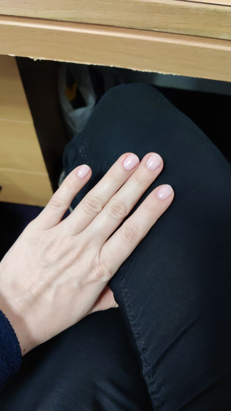 Customer photo review of Semilac 002 Delicate French UV Gel Polish 7ml