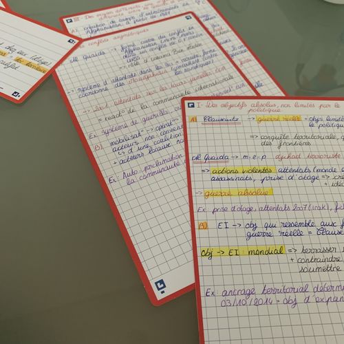 Avis photo d'un client sur Fiches de révision REVISION 2.0 OXFORD # 50 fiches 12,5 x 20 cm - petits carreaux