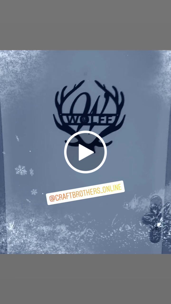 Customer video review of Monogramm "Hirschgeweih" aus edlem Stahl (personalisierbar)