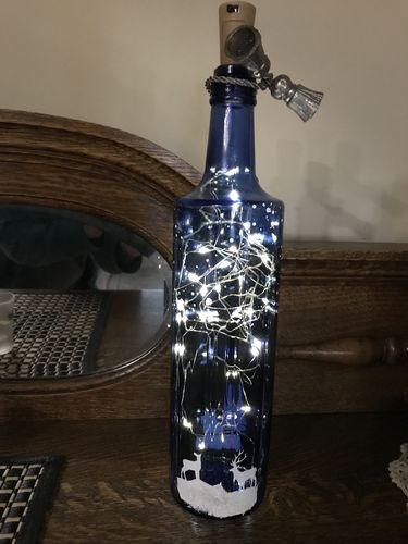 Customer photo review of Bethlehem - Mesh Stencil 8.5x11