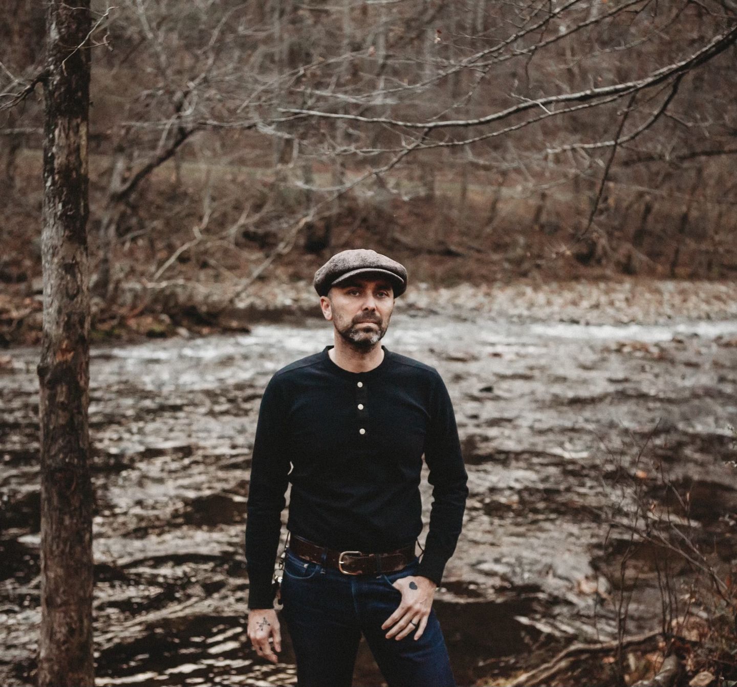 Customer photo review of Old Time Herringbone Wool News Boy Cap