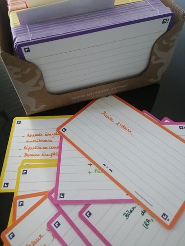 Avis photo d'un client sur Flashcards FLASH 2.0 OXFORD # 80 cartes 7,5 x 12,5 cm - ligné