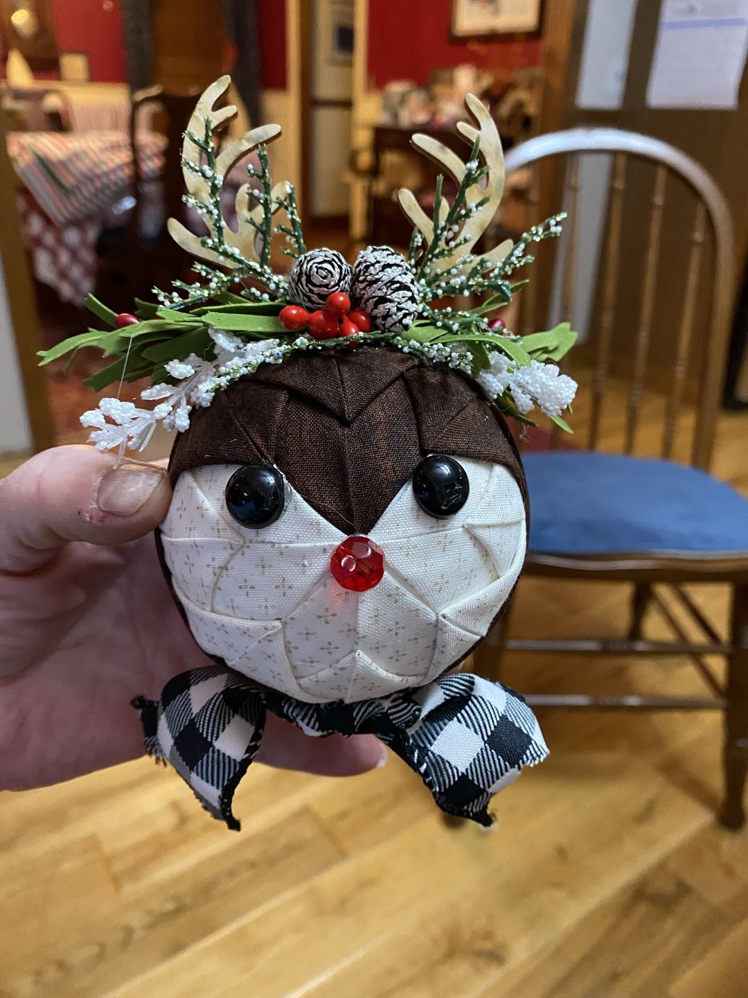 Customer photo review of Unfinished Wooden Reindeer Antlers Shape - Animal - Wildlife - Craft - up to 24" DIY