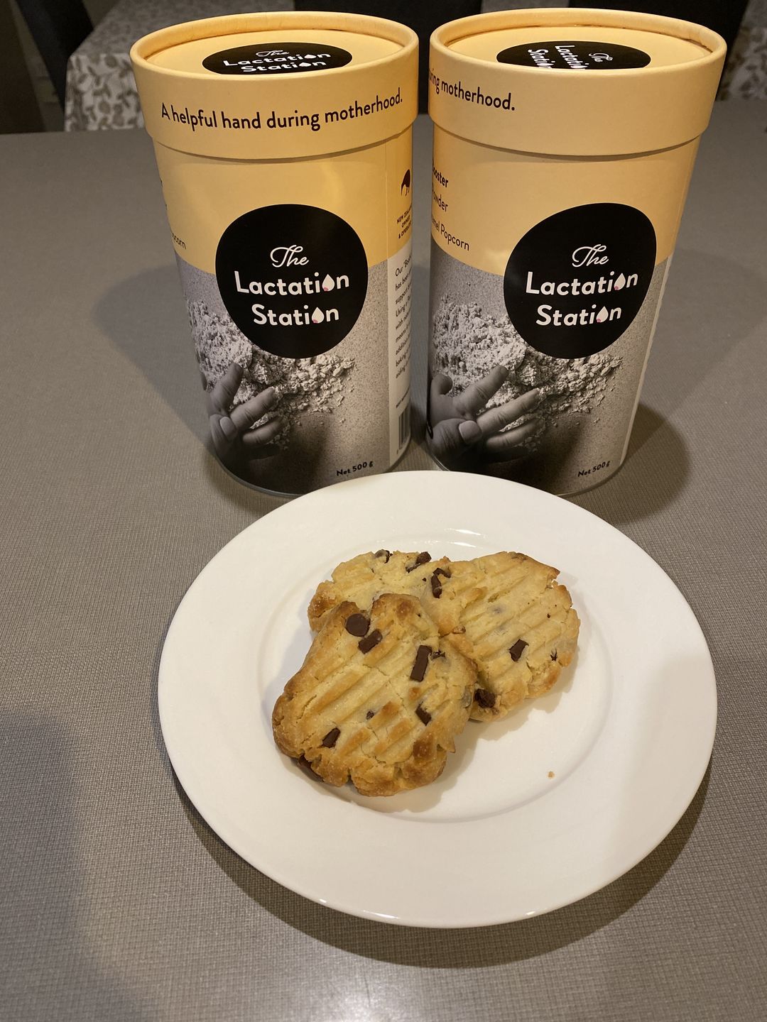 Customer photo review of Peanut Butter Choc Lactation Cookies