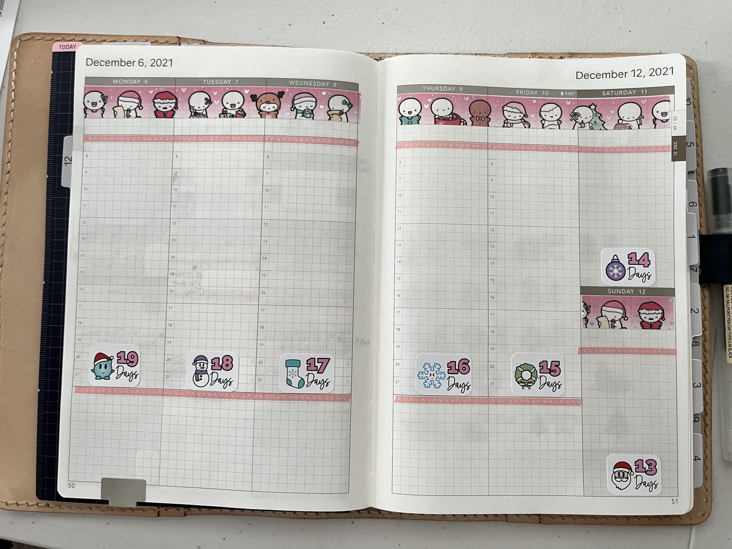 Customer photo review of A5 Undated Weekly Planner - 52gsm Tomoe River Paper