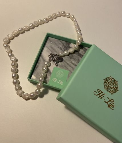 Customer photo review of Nereya Pearl Kette Silber