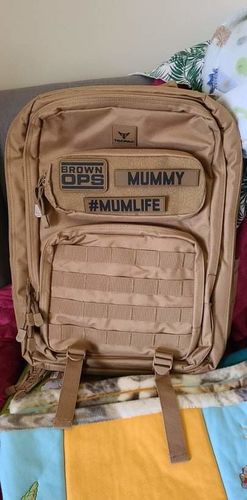 Customer photo review of Tacpac 'D-Ploy' Desert Storm Nappy Bag Set