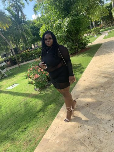 Customer photo review of Cap Sleeve Long Sleeves O neck Pencil Dress Knee-Length Patchwork Print Dresses