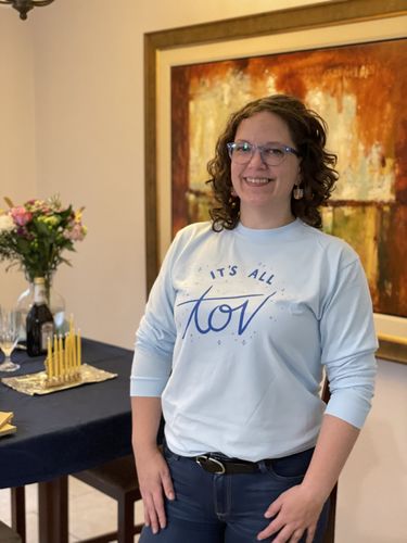 Customer photo review of It's All Tov Crewneck Sweatshirt