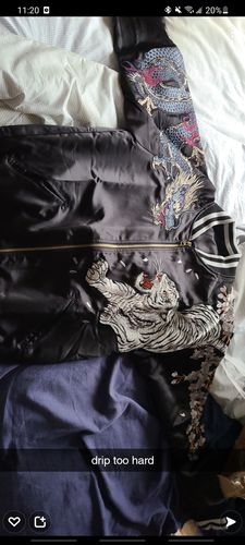 Customer photo review of Four Legendary Creatures Sukajan Souvenir Jacket