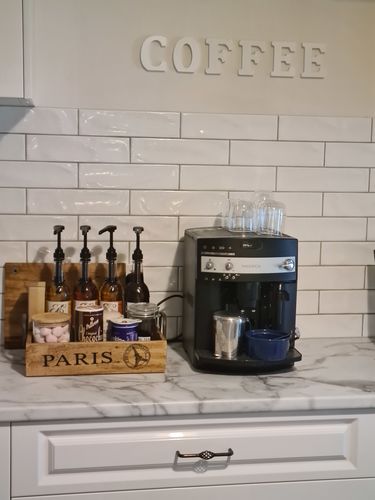 Customer photo review of Caramel Coffee Syrup
