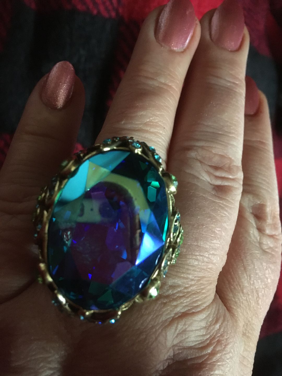 Customer photo review of Heidi Daus® "Dare to Wear" Crystal Statement Ring