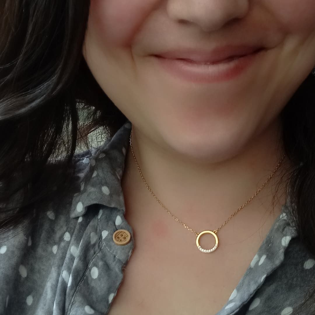 Customer photo review of COLLAR LEA BAÑADO EN ORO