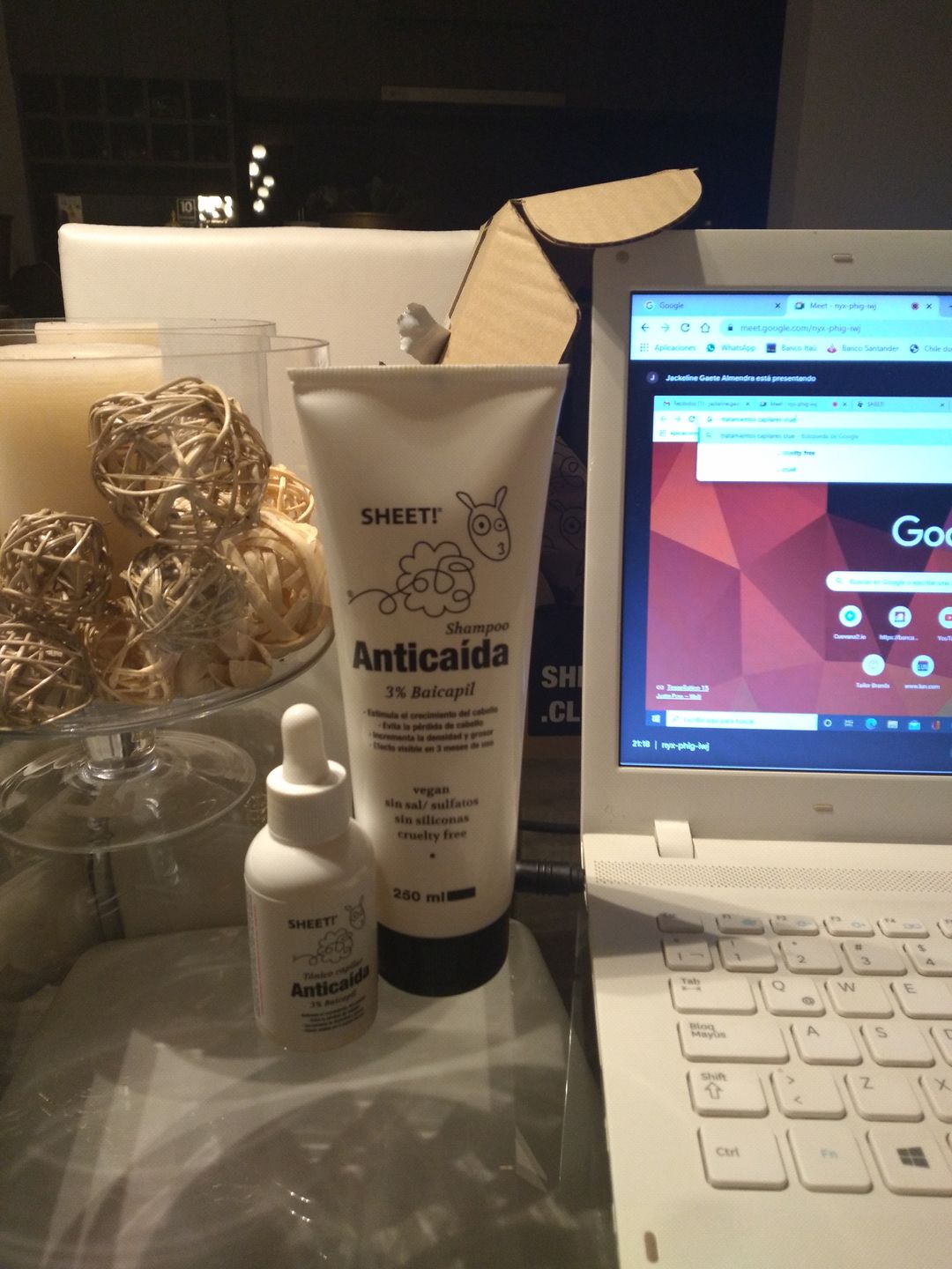 Customer photo review of Anticaída para 3 meses