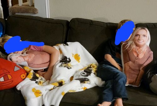 Customer photo review of Create A Custom Full Body Shaped Pillow