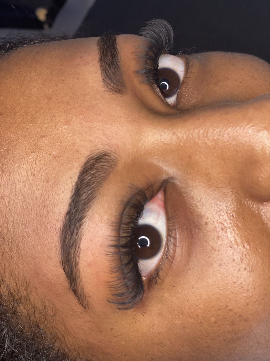 Customer photo review of Super Easy Fan Lash Extensions 0.05mm