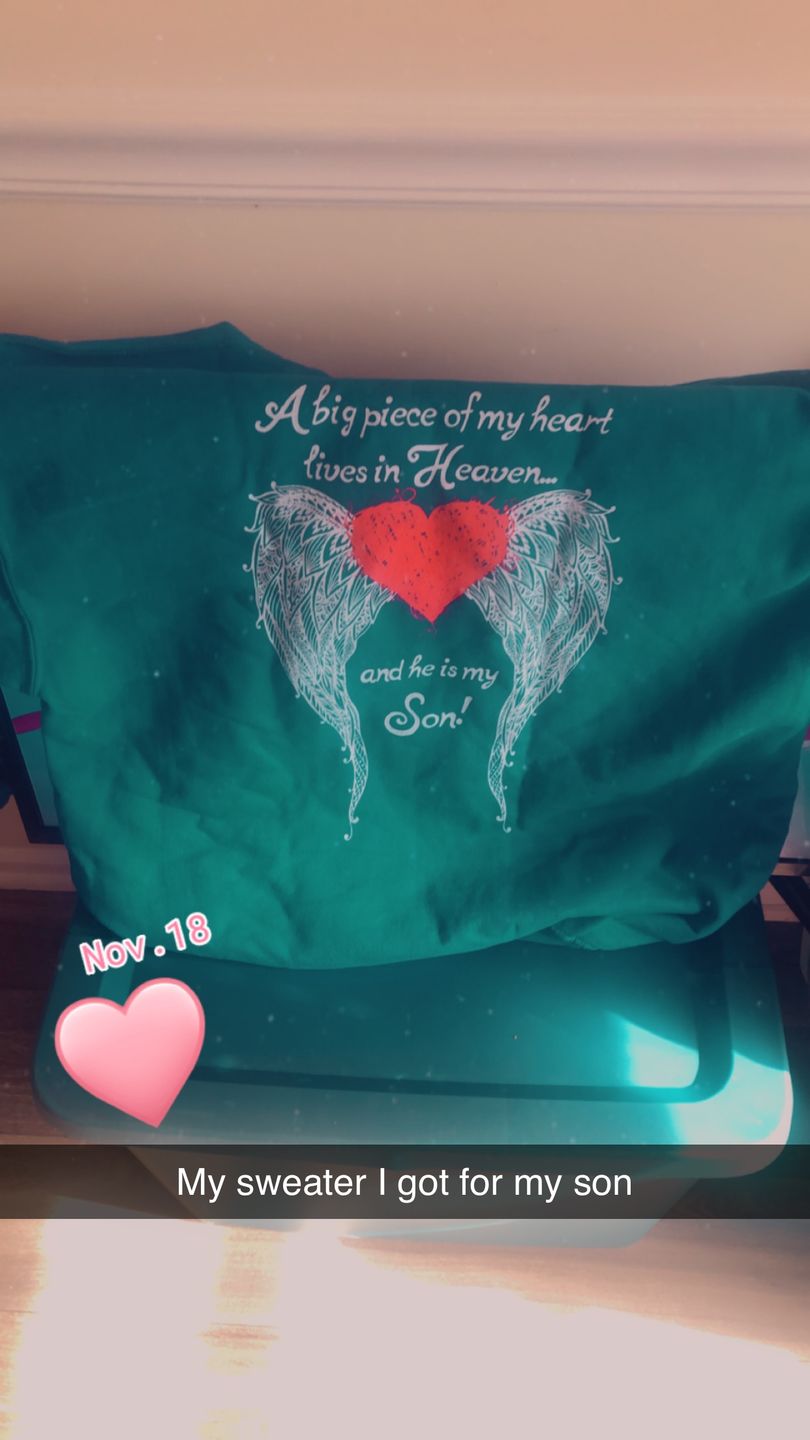 Customer photo review of Son - A Big Piece of my Heart Hoodie