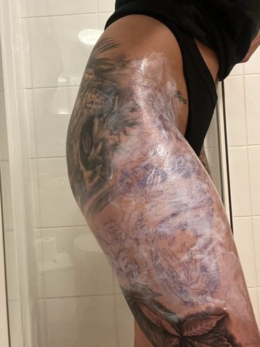 Customer photo review of Signature Tattoo Numbing Cream