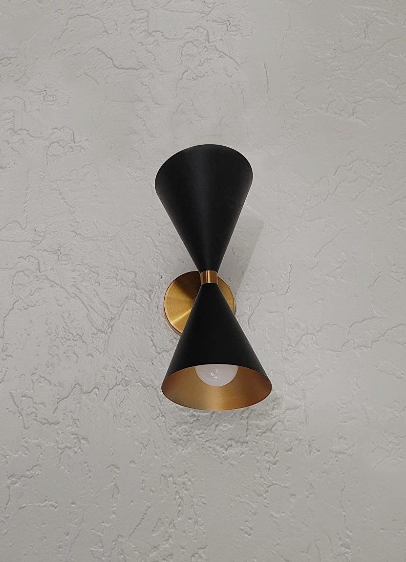 Customer photo review of Mid-Century Modern Black Wall Sconce